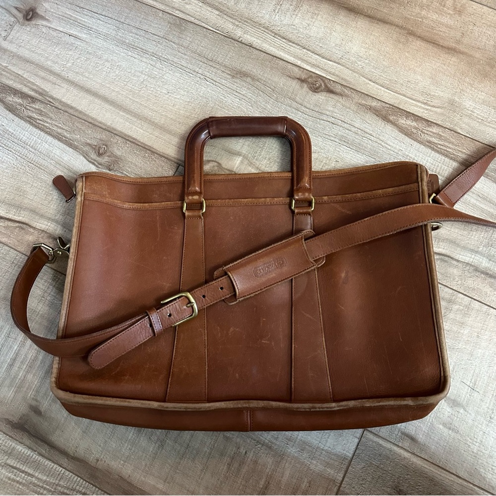 Coach Brown Leather Laptop Bag